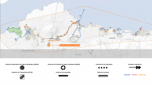 Esquema del proyecto de depuración comarcal de la Isla Baja según el PHI / Diagrama: Marco Trujillo 